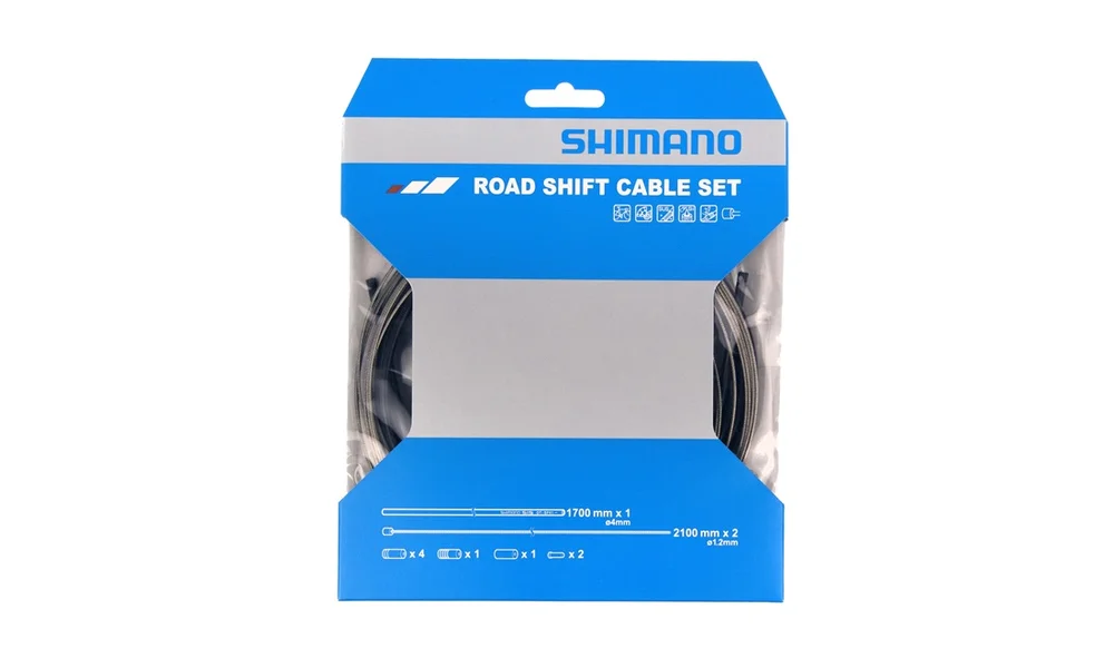 Shimano girkabel sett sort til Racer v:6012739