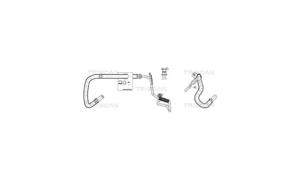 Hydraulikkslange, styring 8516 29092 (Tr v:1187002