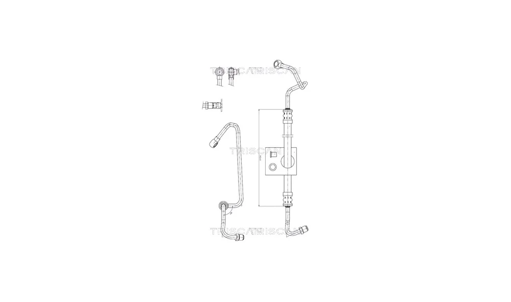 Hydraulikkslange, styring 8516 27003 (Tr v:6460067