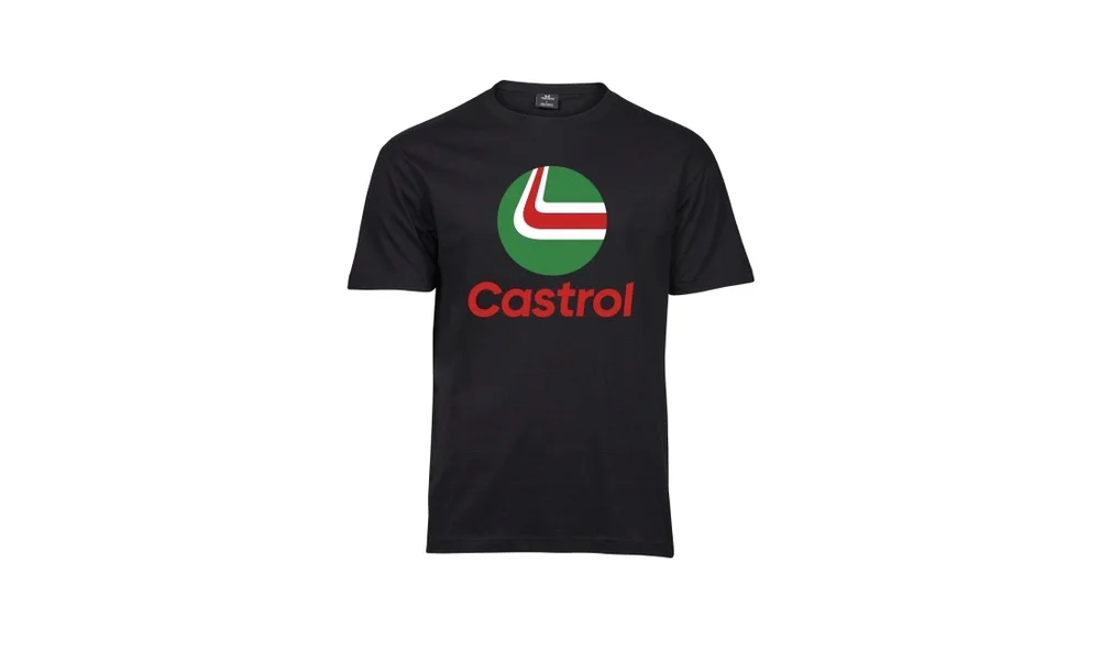 T-shirt Castrol sort str S v:9687153
